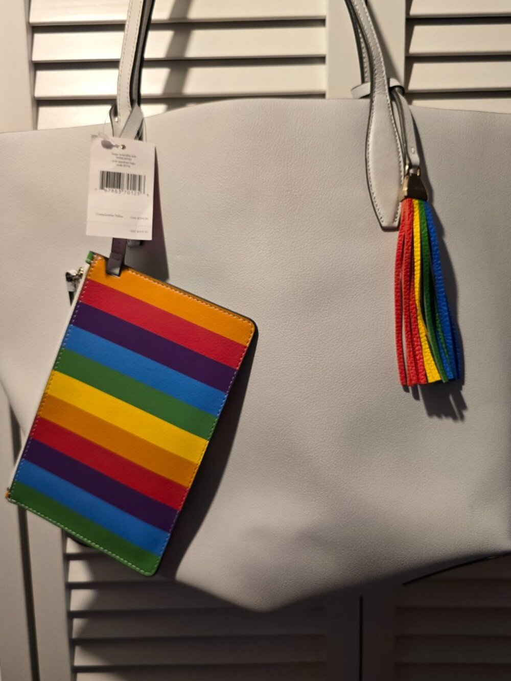 Kate Spade Arch Rainbow Logo Large Reversible Tote - Picture 8 of 12